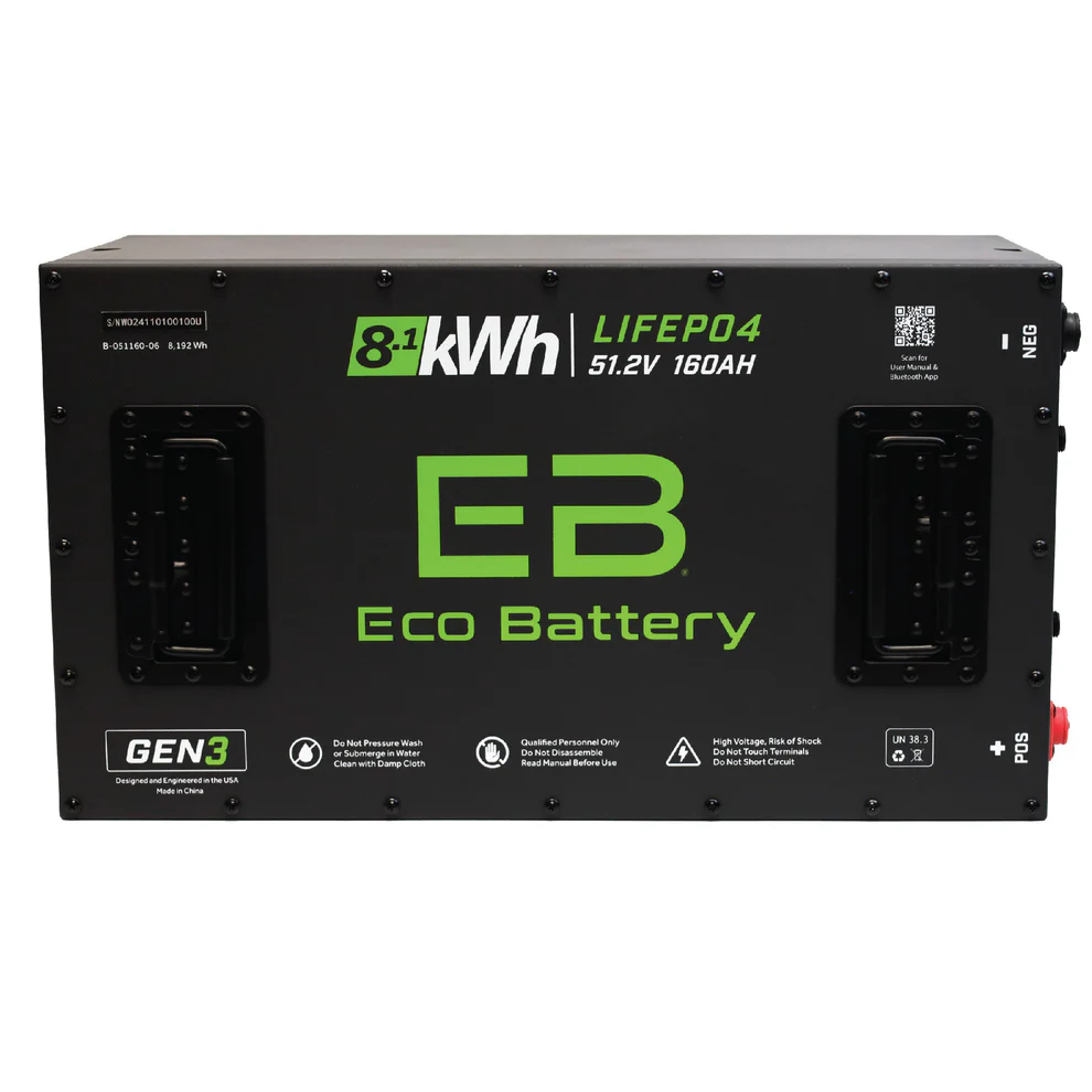 Eco Battery 51V 160Ah GEN3 LifePo4 Lithium Battery Only