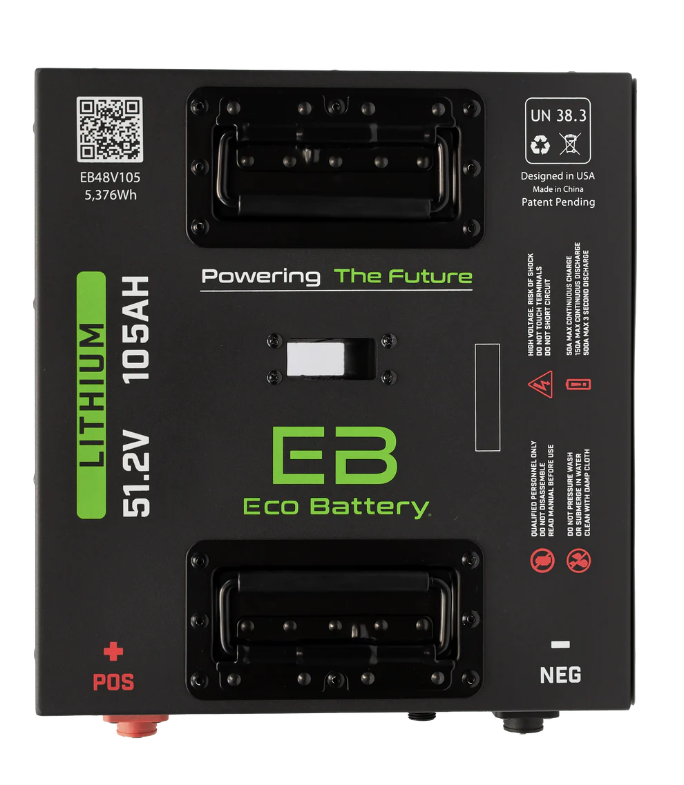 Eco Battery 51V 105Ah GEN3 “Thru Hole” LifePo4 Lithium Battery Only