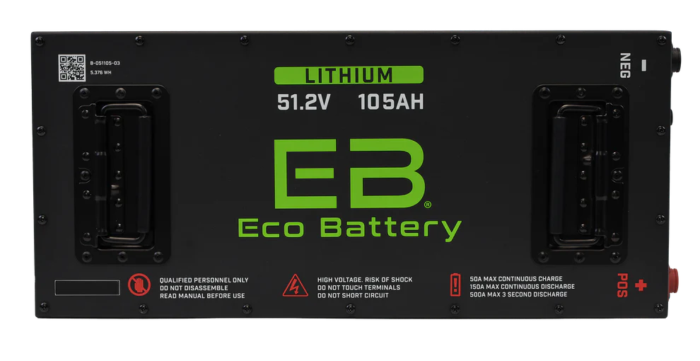 Eco Battery 51V 105Ah GEN3 “Skinny” LifePo4 Lithium Battery Only