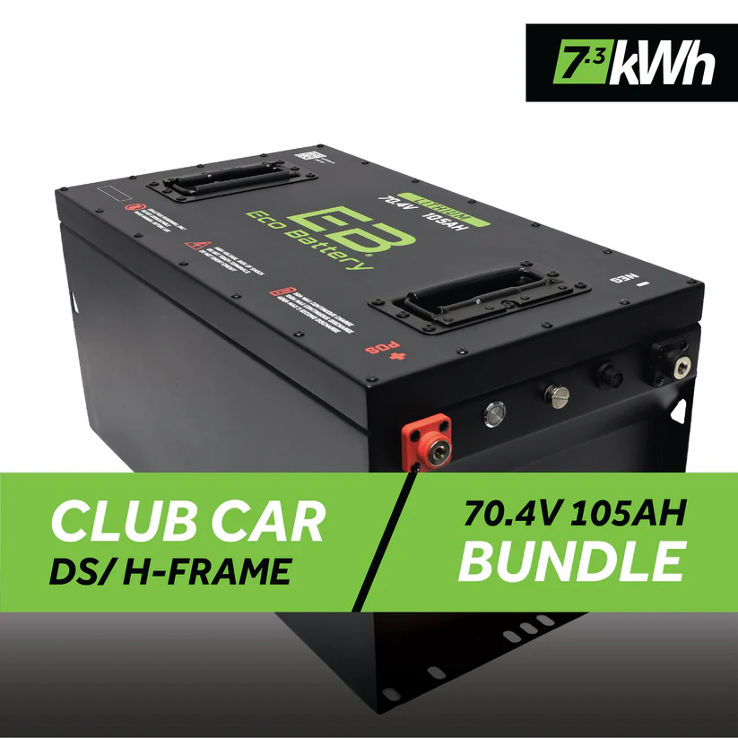 70V 105AH Battery Bundle / Club Car DS / H-Frame