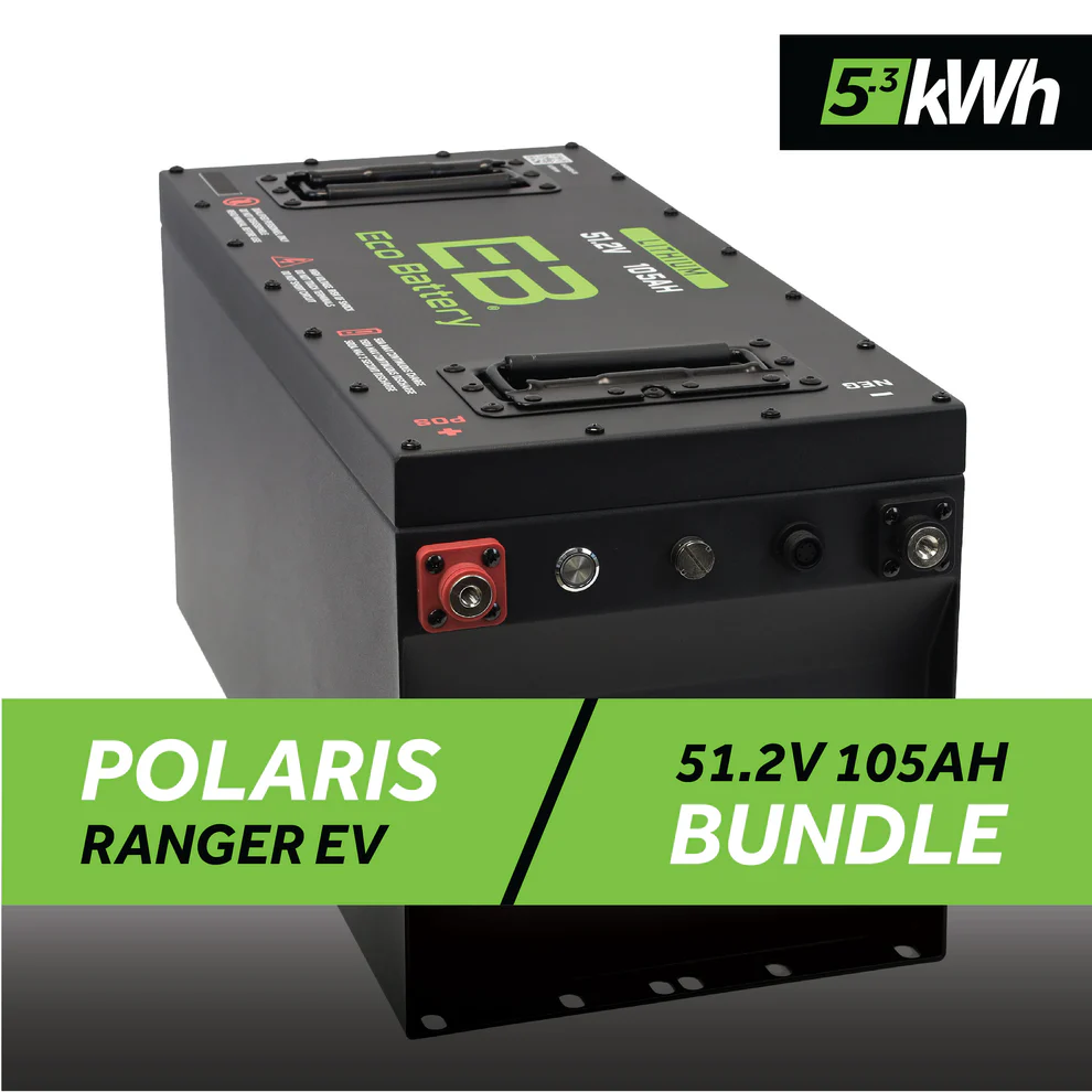 Polaris Ranger EV Eco Lithium 51v 105Ah GEN3 Battery Bundle – Skinny