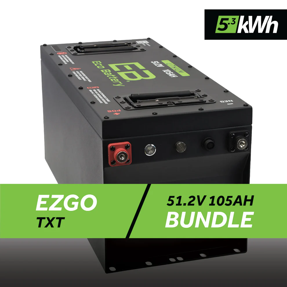 EZGO TXT Eco Lithium 51v 105Ah GEN3 Battery Bundle – Skinny