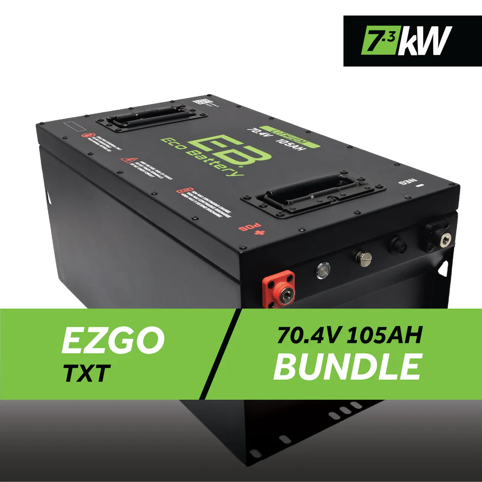 EZGO TXT Eco Lithium 70v 105Ah GEN3 Battery Bundle