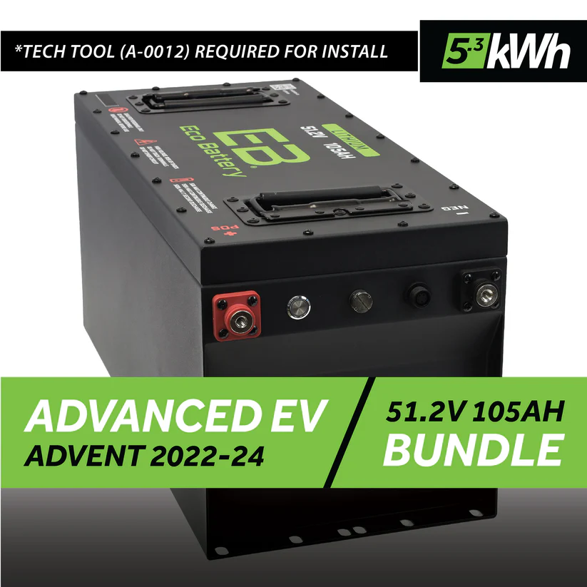 Advanced EV Advent 2022-2024 Eco Lithium 51v 105Ah GEN3 Battery Bundle – Skinny