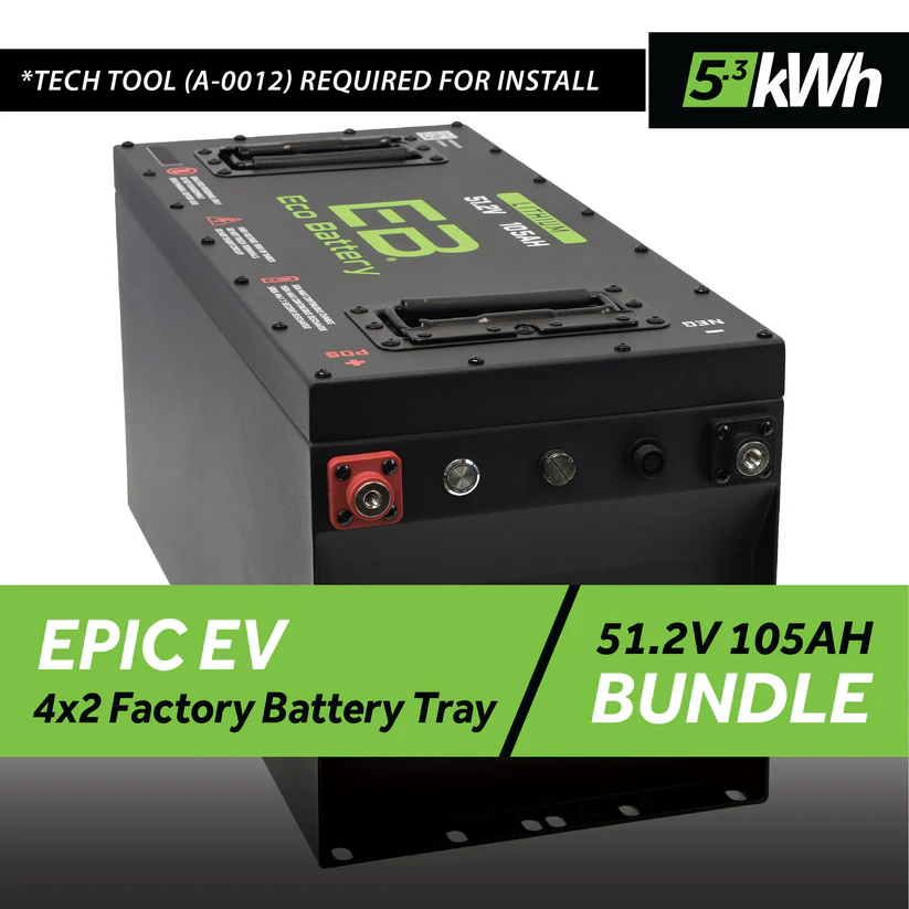 Epic EV 4-2 Battery Configuration Eco Lithium 51V 105Ah GEN3 Battery Bundle – Skinny