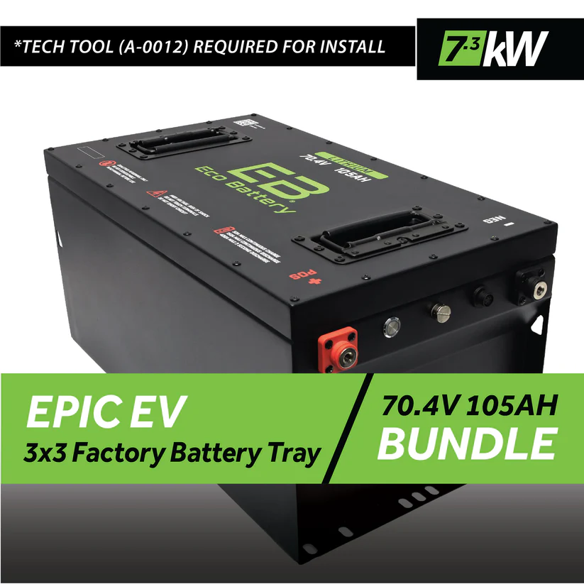 Epic Carts 3-3 Configuration Eco Lithium 70V 105Ah GEN3 Battery Bundle