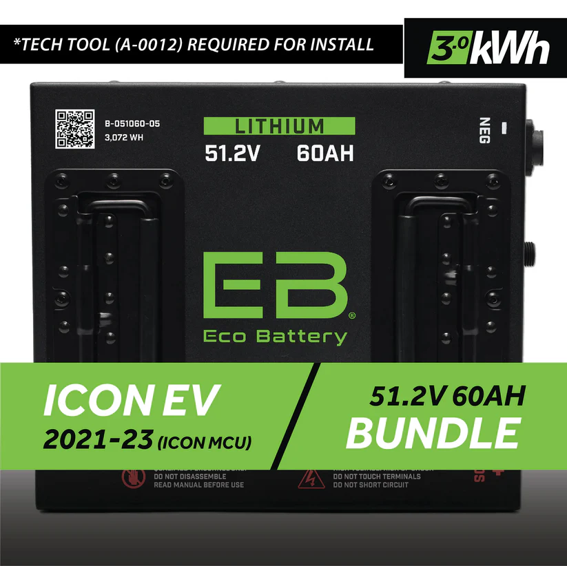 51V 60AH Battery Bundle / ICON EV / 2021-23 (ICON MCU)