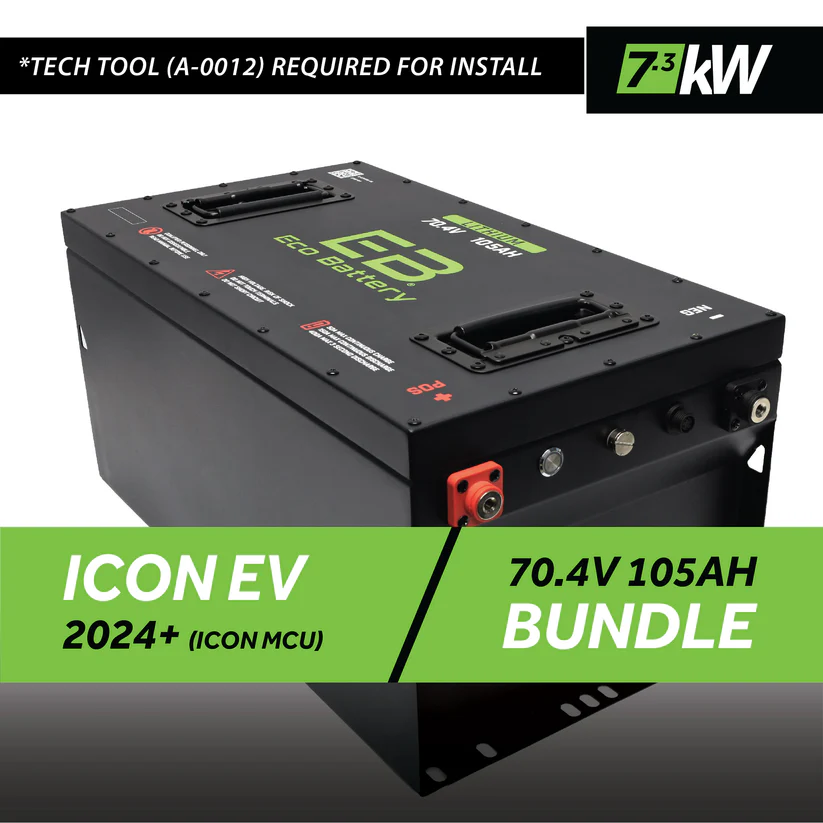 ICON EV 2024-Up Eco Lithium 70v 105Ah GEN3 “ICON MCU” Battery Bundle