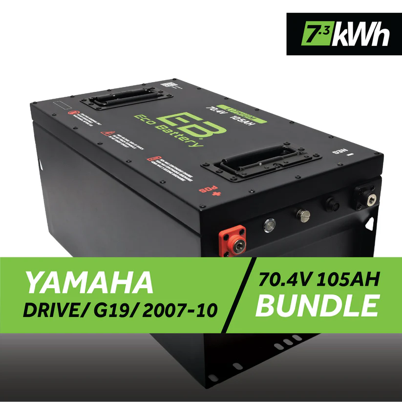 Yamaha G29/Drive 2007-2010 Eco Lithium 70v 105Ah GEN3 Battery Bundle