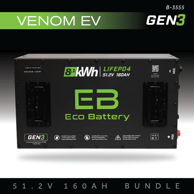 Venom Eco Lithium 51.2V 160Ah GEN3 Battery Bundle