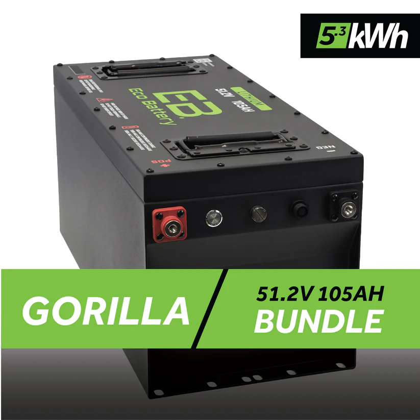 Gorilla Eco Lithium 51V 105Ah GEN3 Battery Bundle – Skinny