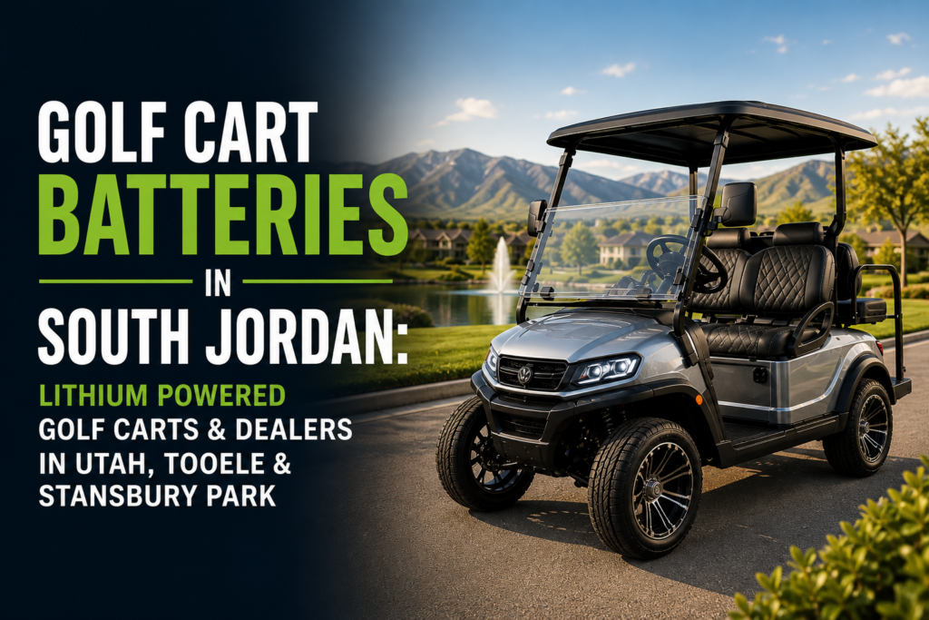 Golf Cart Batteries in South Jordan: Lithium Powered Golf Carts & Dealers in Utah, Tooele & Stansbury Park